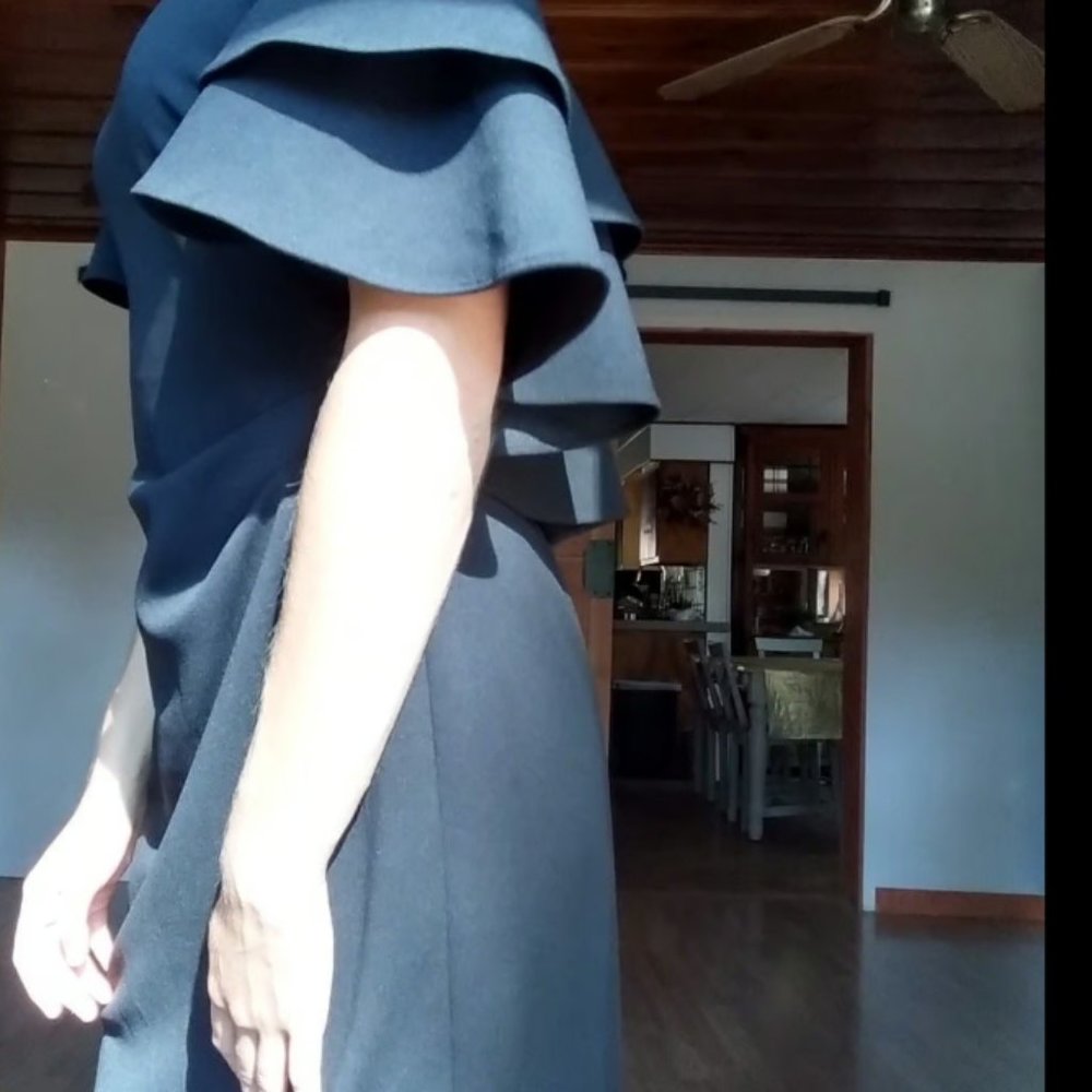 Black Ralph Lauren Off Shoulder 'Evening Dress'